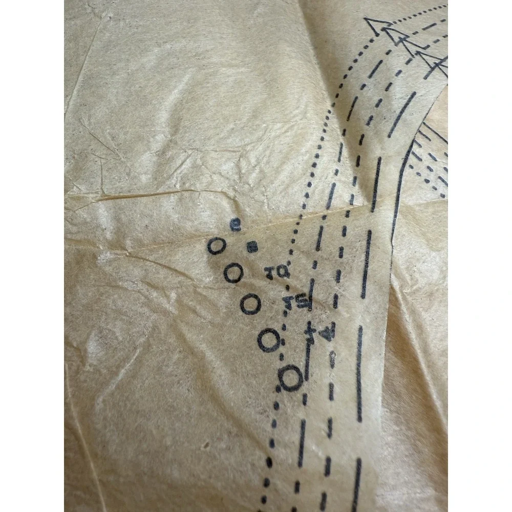 VTG Butterick 3075 Dress Sewing Pattern Sz 6-14 Drop Waist Puff Sleeve 80s Cut